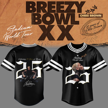 Chris Brown _ Breezy Bowl XX Black Jersey