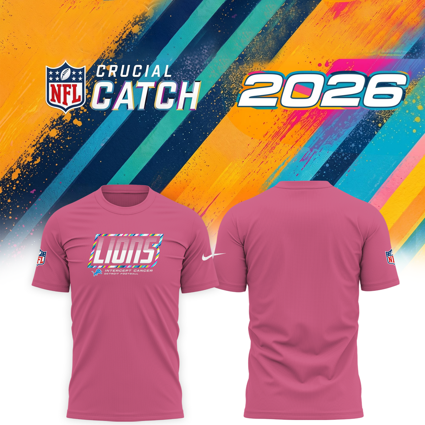 D. Lions 2026 Crucial Catch Limited Tshirt
