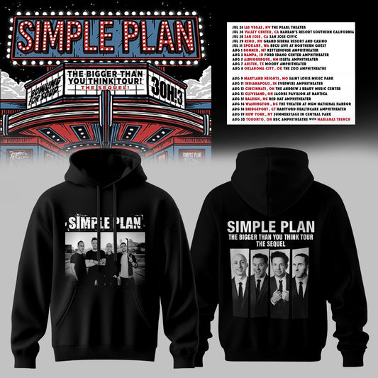 The Bigger Than You Think Tour Premium 3D Hoodie – Doodle Icons Style