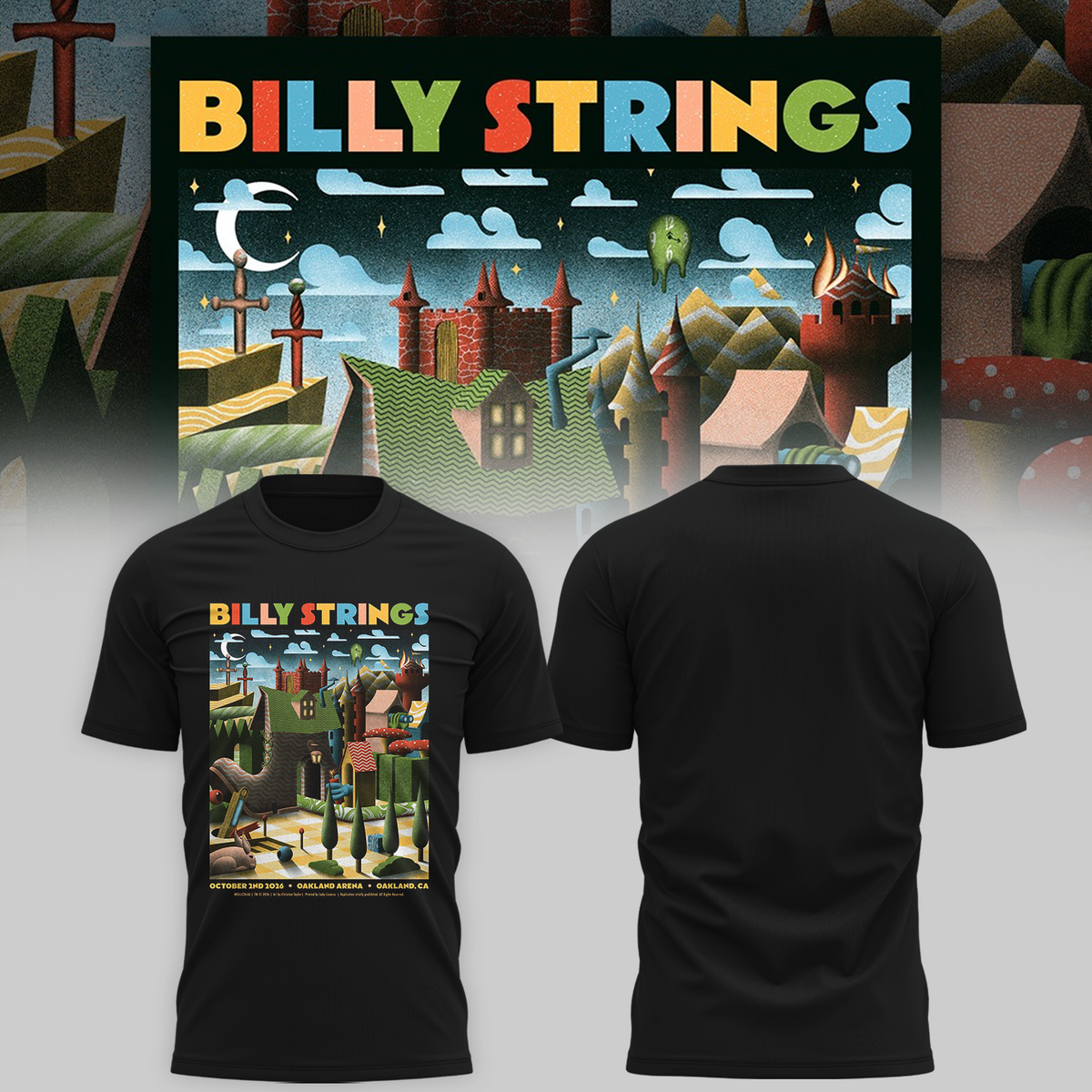 Limited Edition Billy Strings tour 2026 T-shirt