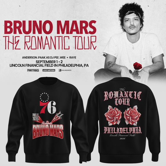 Special 2026 Bruno Mars x Philadelphia 76ers Sweater