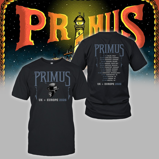 Limited Edition Primus Europe Tour 2026 TShirt