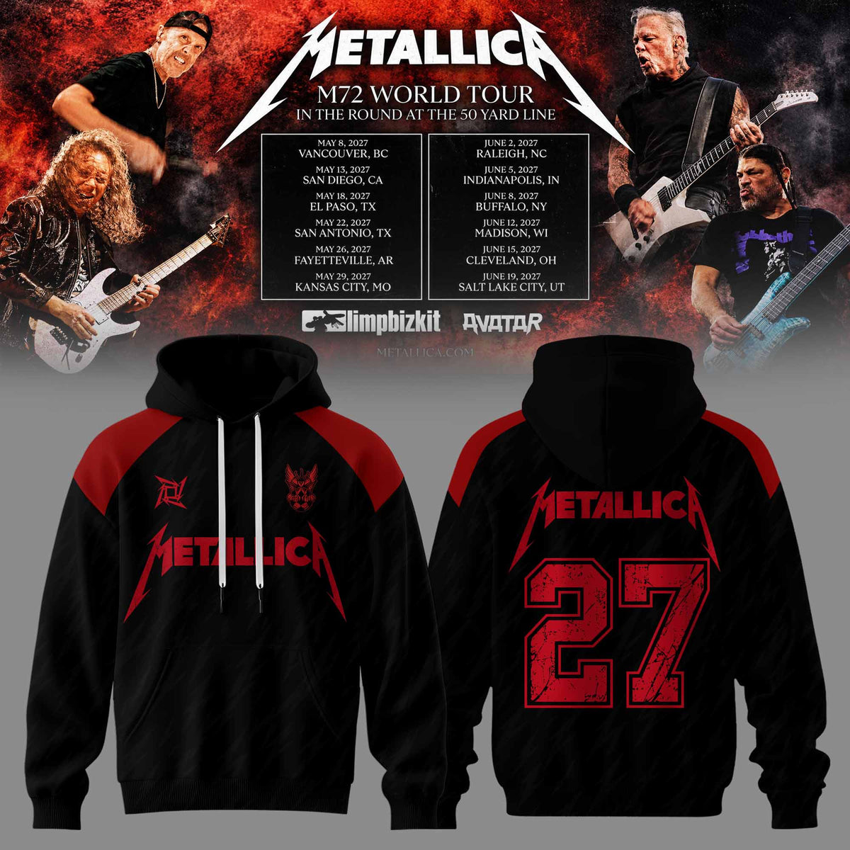 M72 World Tour 2026-2027 3D All-Over Print Graphic Hoodie V7