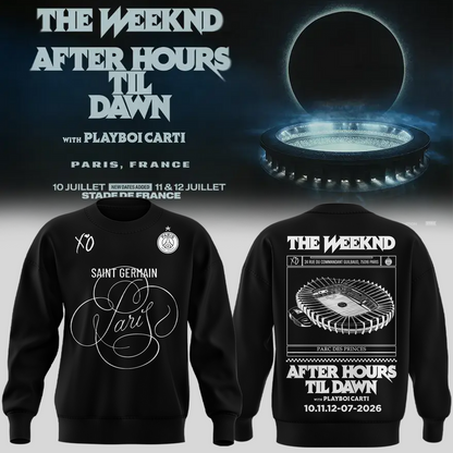 Paris Saint-Germain F.C. x The Weekend Black Sweatshirt 2026
