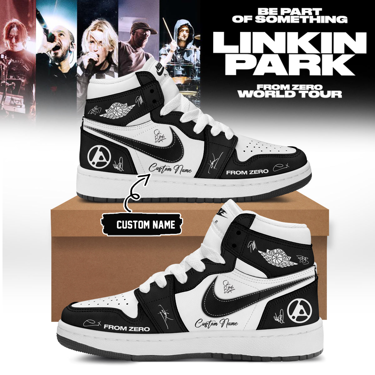 Linkin Park From Zero World Tour 2026 Signed Shoes 15
