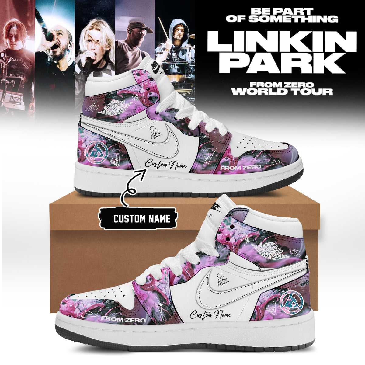 Linkin Park From Zero World Tour 2026 Signed Shoes 12