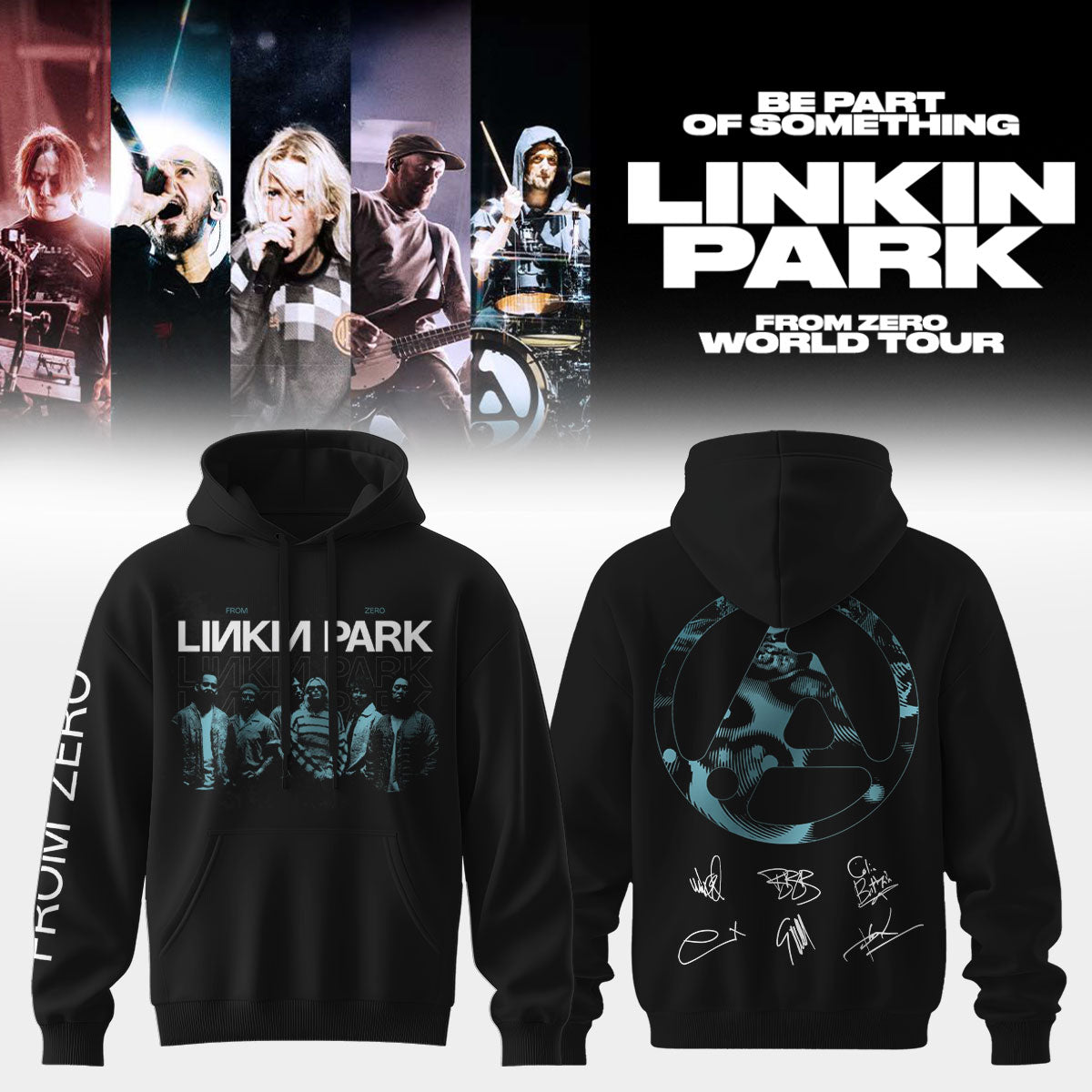 Linkin Park From Zero World Tour 2026 Signed Hoodie