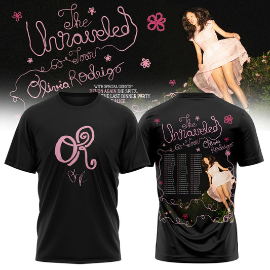 Olivia Rodrigo The Unraveled Tour signed TShirt