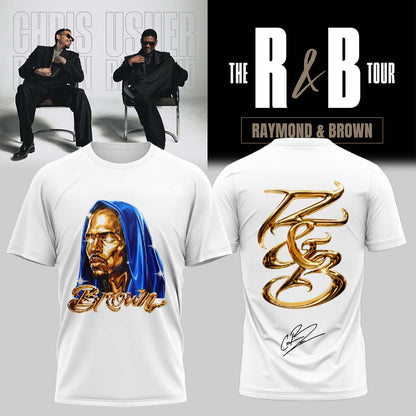 Official Chris Brown R&B Tour Signed Tshirt