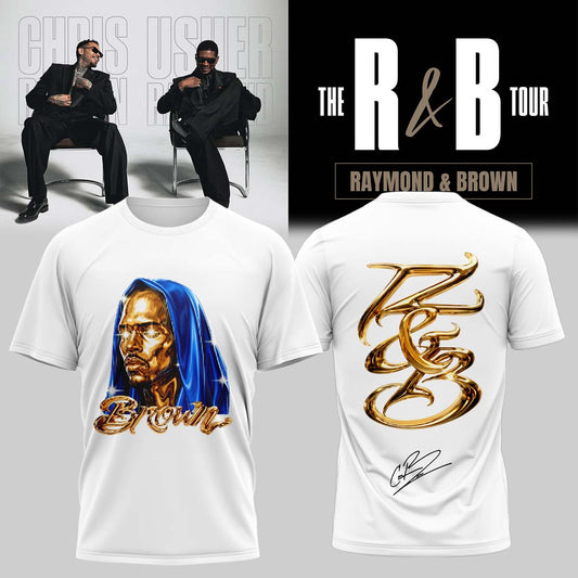Official Chris Brown R&B Tour Signed Tshirt