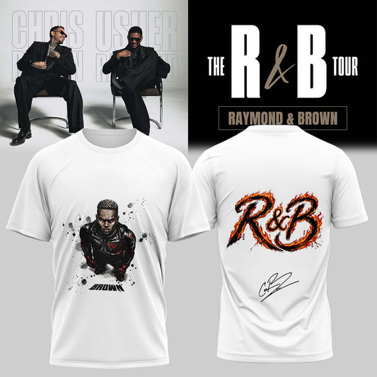 Official Chris Brown R&B Tour Signed Tshirt