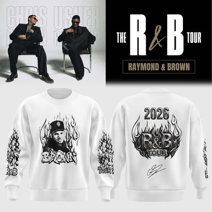 fficial Chris Brown R&B Tour Signed Sweatshirt