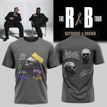 Official Chris Brown R&B Tour Signed Tshirt