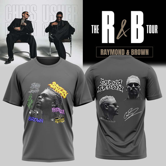 Official Chris Brown R&B Tour Signed Tshirt