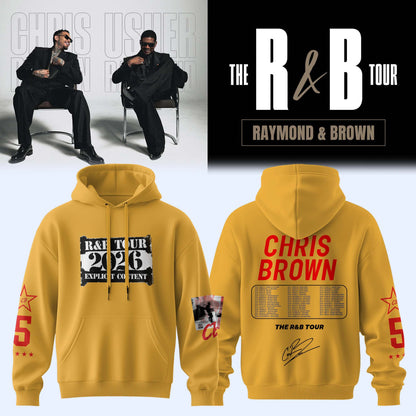 Official Chris Brown R&B Tour Signed Hoodie