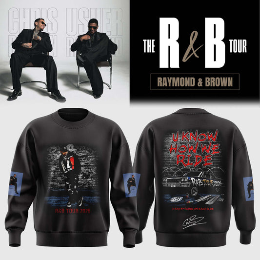 Official Chris Brown R&B Tour Signed Sweatshirt