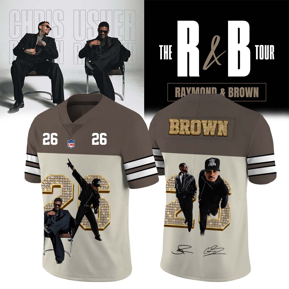 Official Chris Brown R&B Tour Signed Jersey
