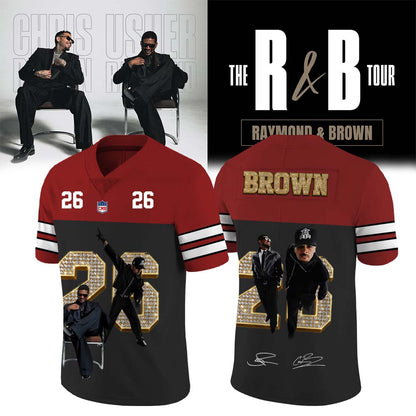 Official Chris Brown R&B Tour Signed Jersey