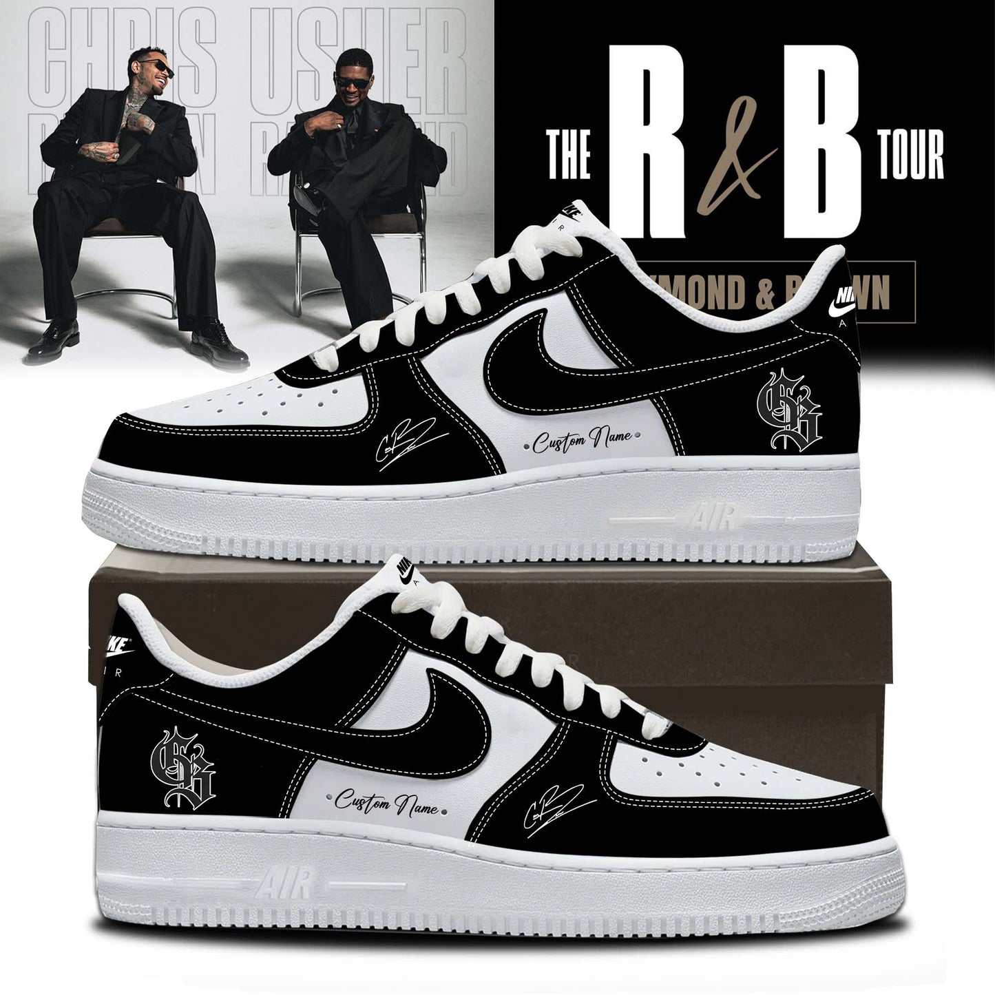 Official Chris Brown R&B Tour Signed Shoes 4