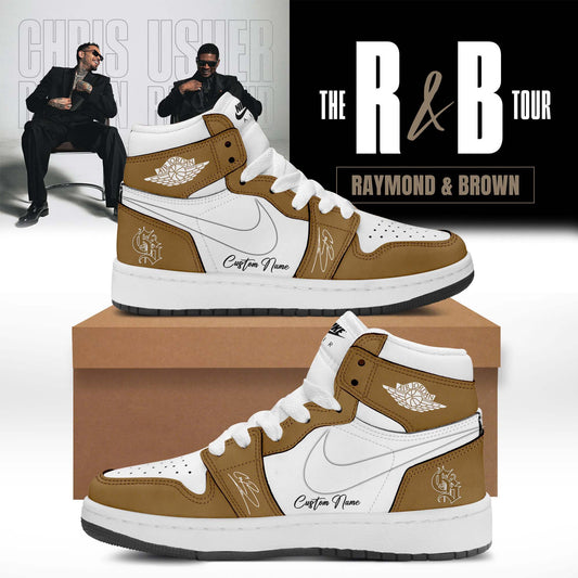 Official Chris Brown R&B Tour Signed Shoes 2