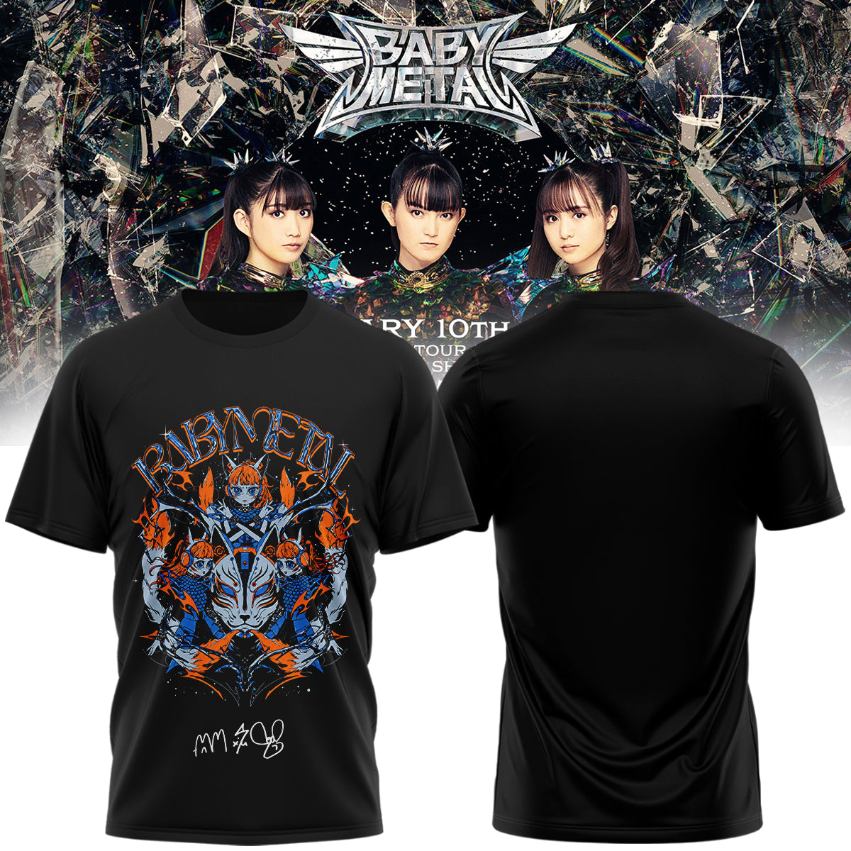 BABYMETAL WORLD TOUR signed TShirt