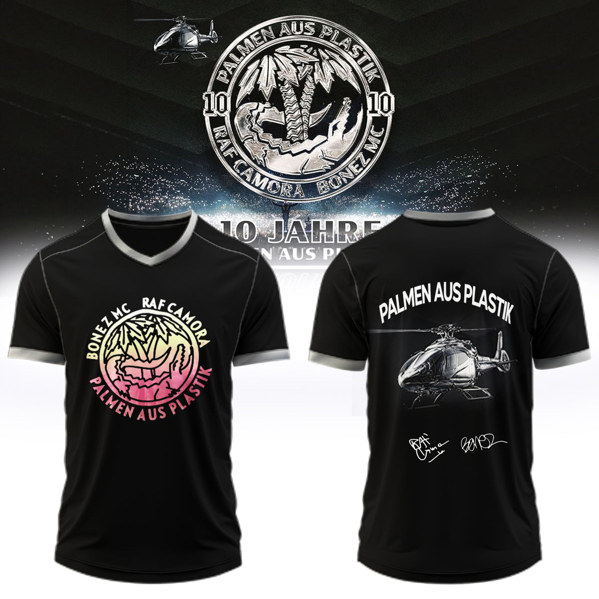 _.,RAF Camora & Bonez MC “10 Jahre Palmen aus Plastik Tour” . Limited Edition Signature Jersey