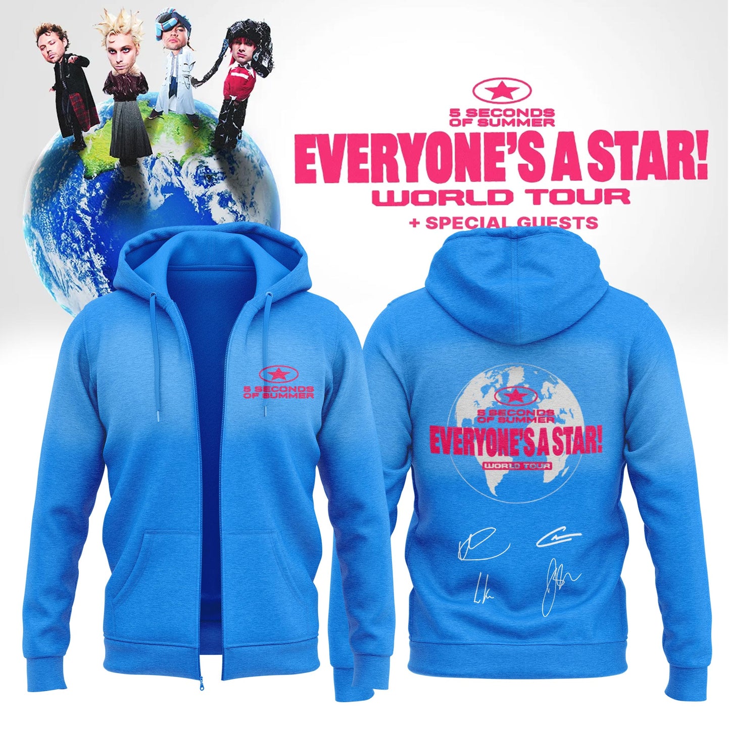 _5SOS EVERYONE’S A STAR! World Tour Ziphoodie
