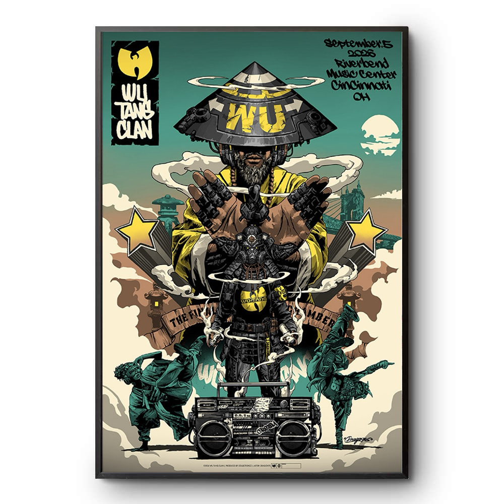 Wu-Tang Clan Cincinnati OH Live At Riverbend Music Center On Sep 5 2026 Poster