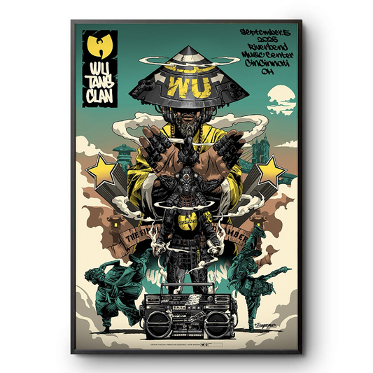 Wu-Tang Clan Cincinnati OH Live At Riverbend Music Center On Sep 5 2026 Poster