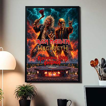 Run For Your Lives World Tour 2026 Chicago September 22 Poster
