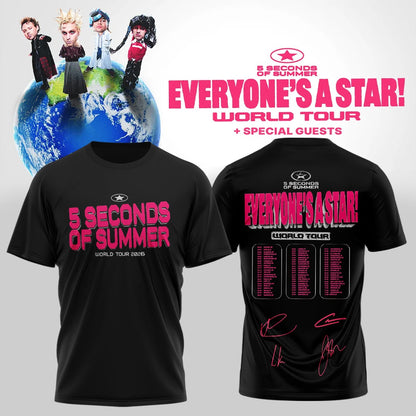 5SOS EVERYONE’S A STAR! World Tour Shirt