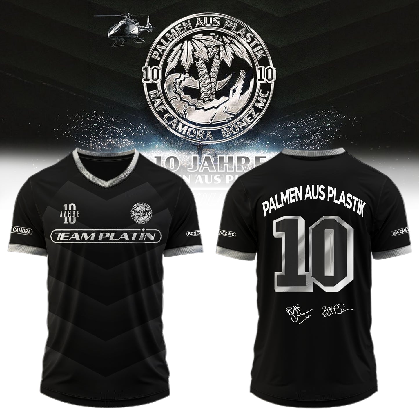 __,RAF Camora & Bonez MC “10 Jahre Palmen aus Plastik Tour” . Limited Edition Signature Jersey