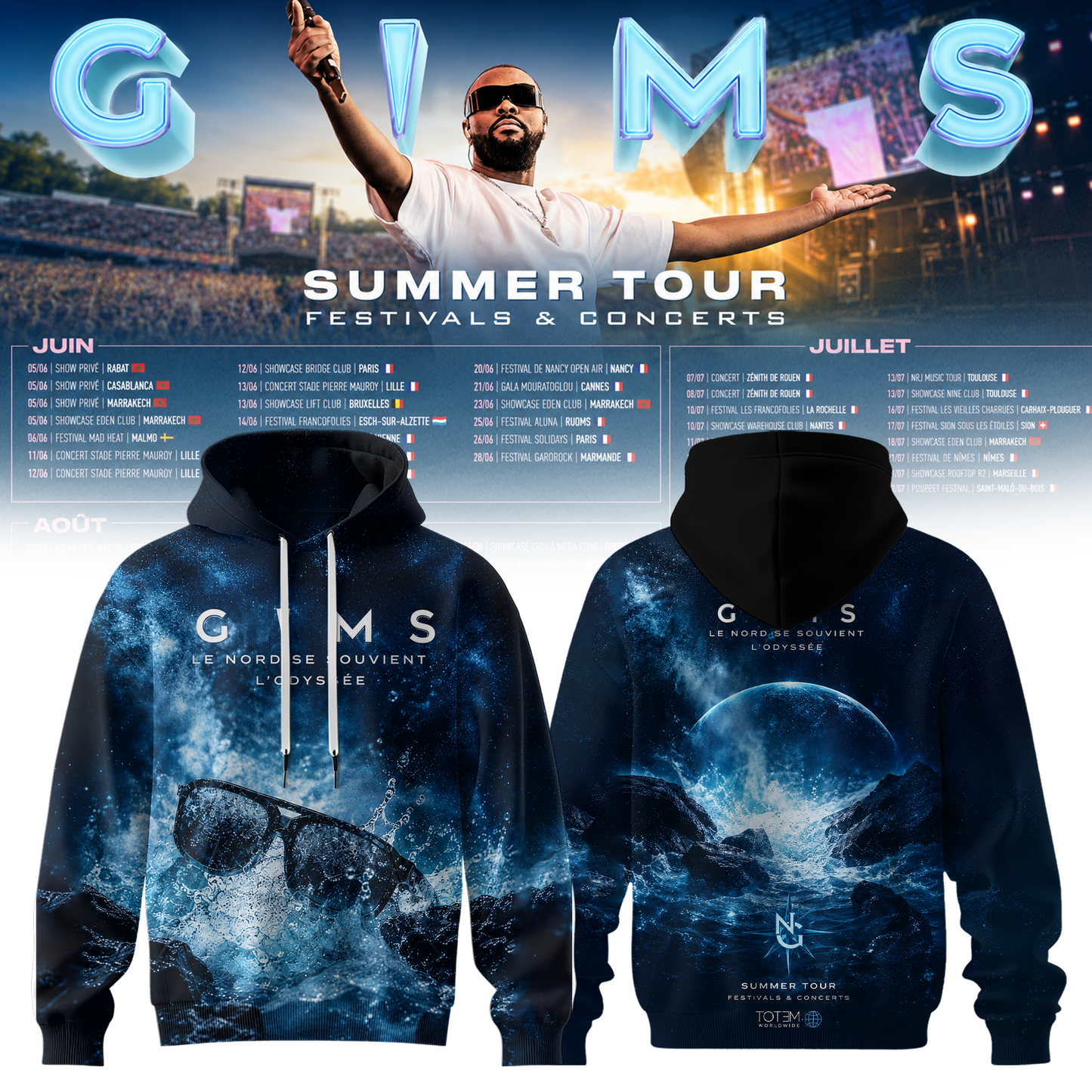 GIMS SUMMER TOUR 2026 Tour Hoodie