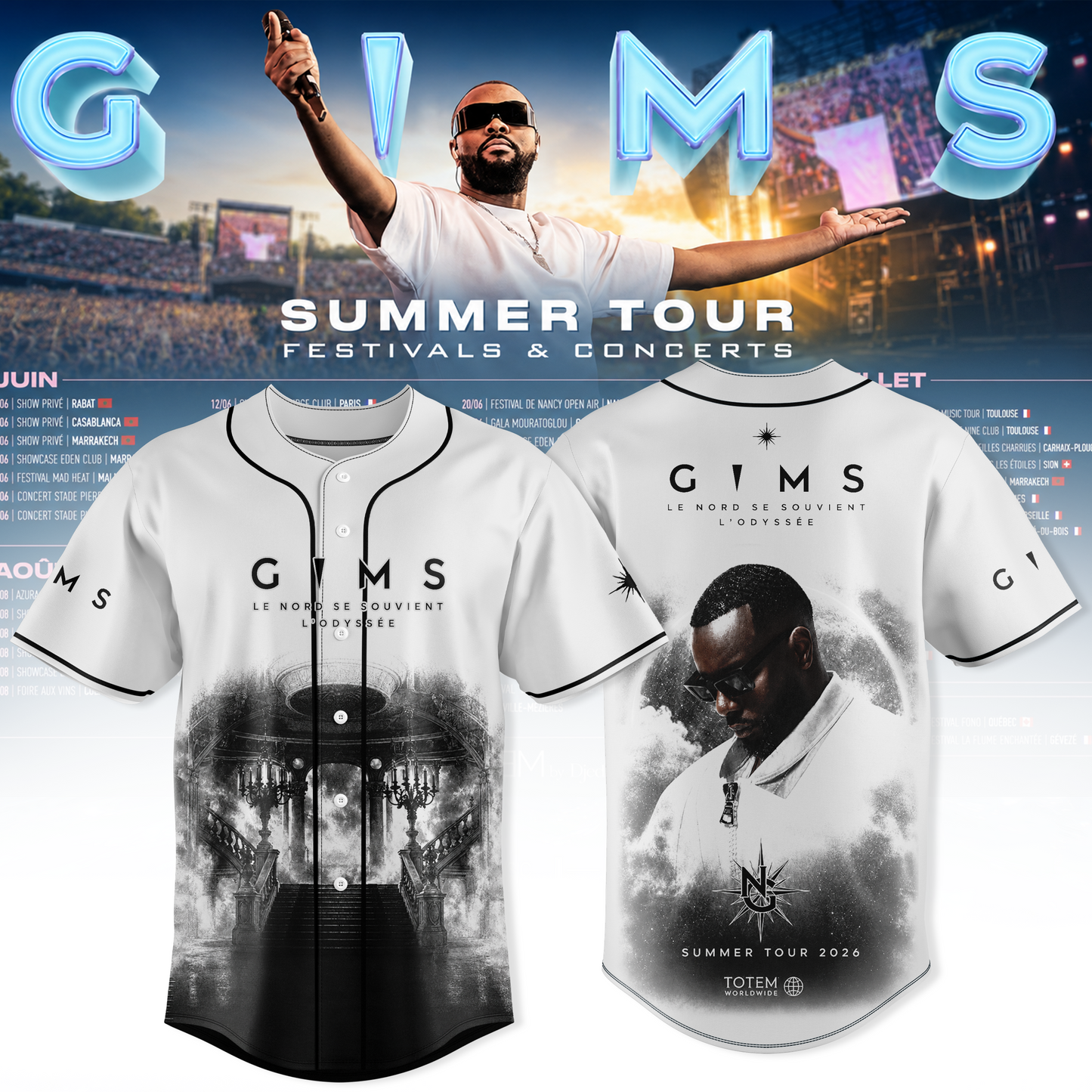 GIMS SUMMER TOUR 2026 Tour Jersey