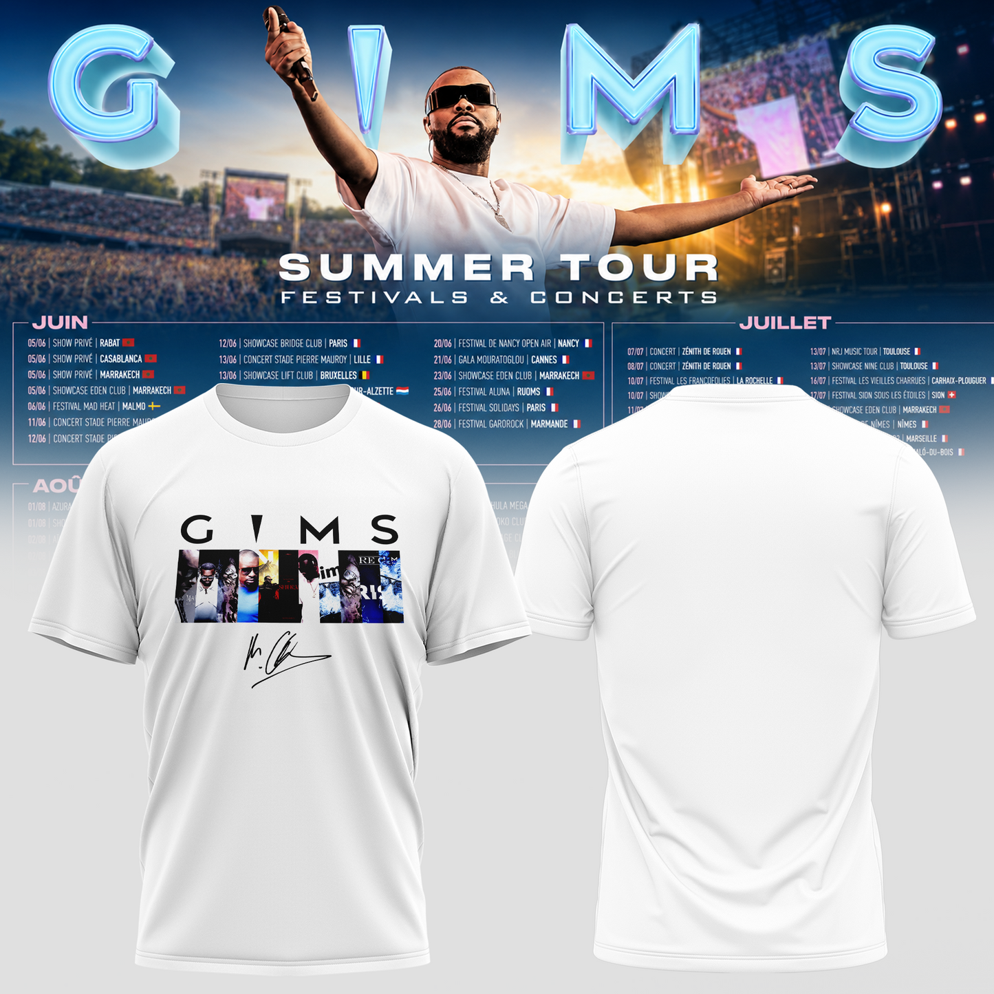 GIMS SUMMER TOUR 2026 Tour T-shirt