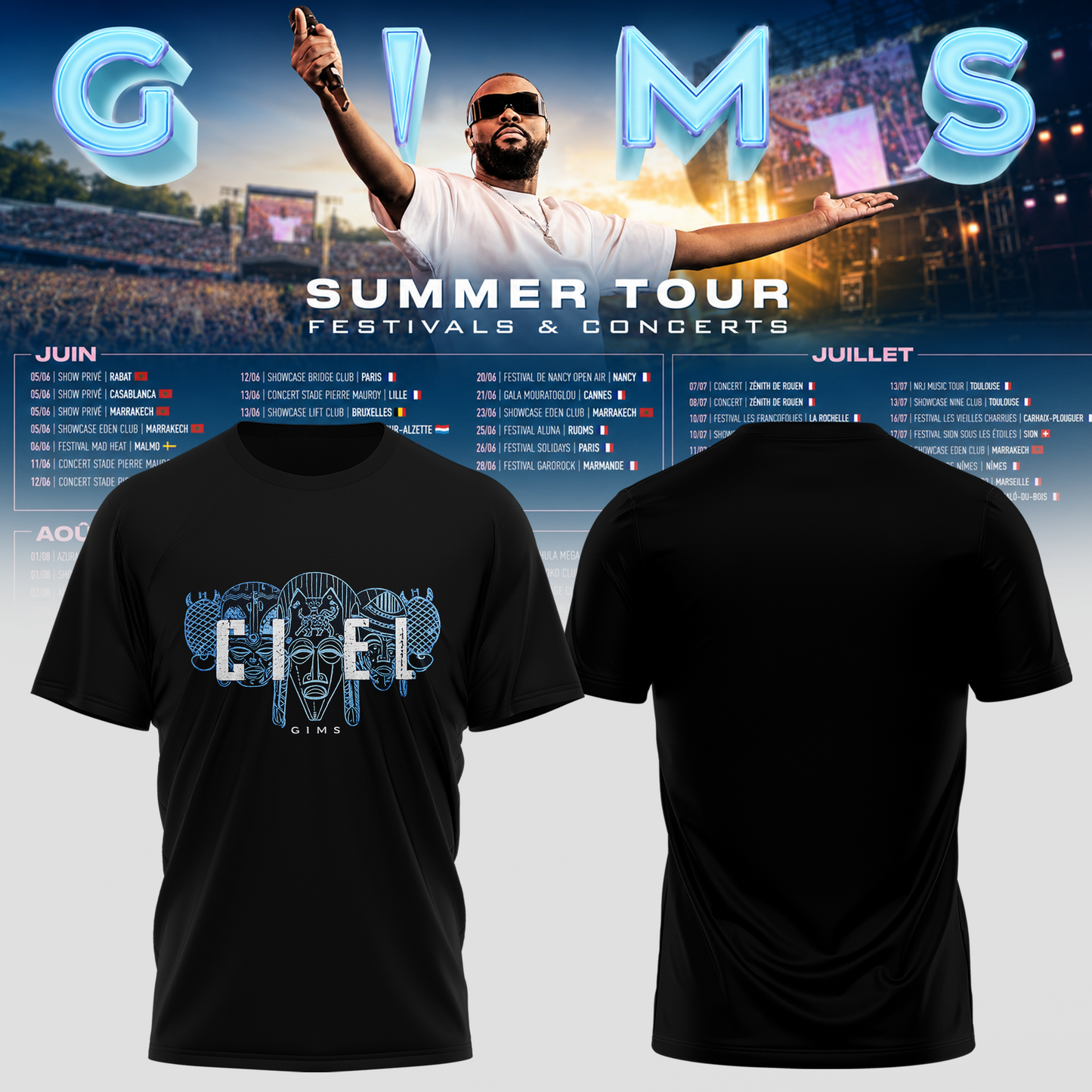 GIMS SUMMER TOUR 2026 Tour T-shirt