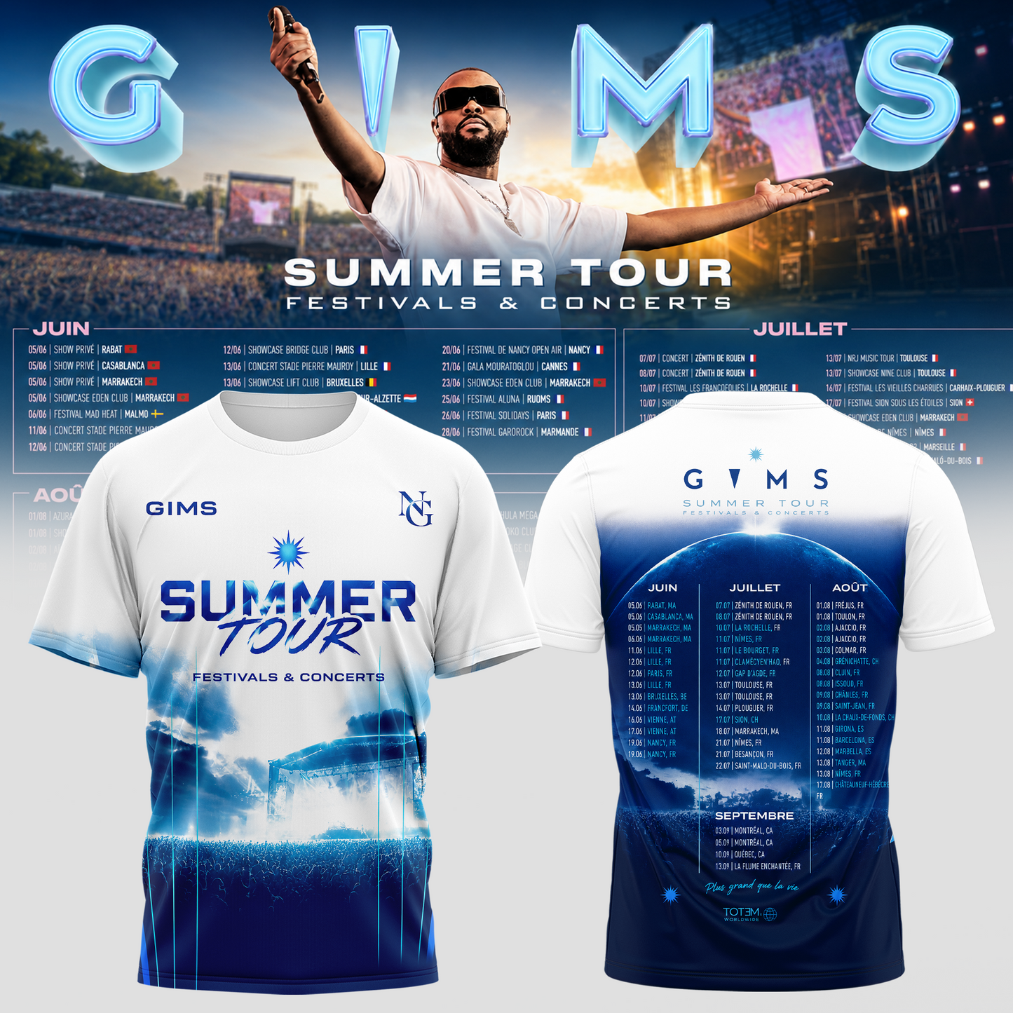 GIMS SUMMER TOUR 2026 Tour T-shirt