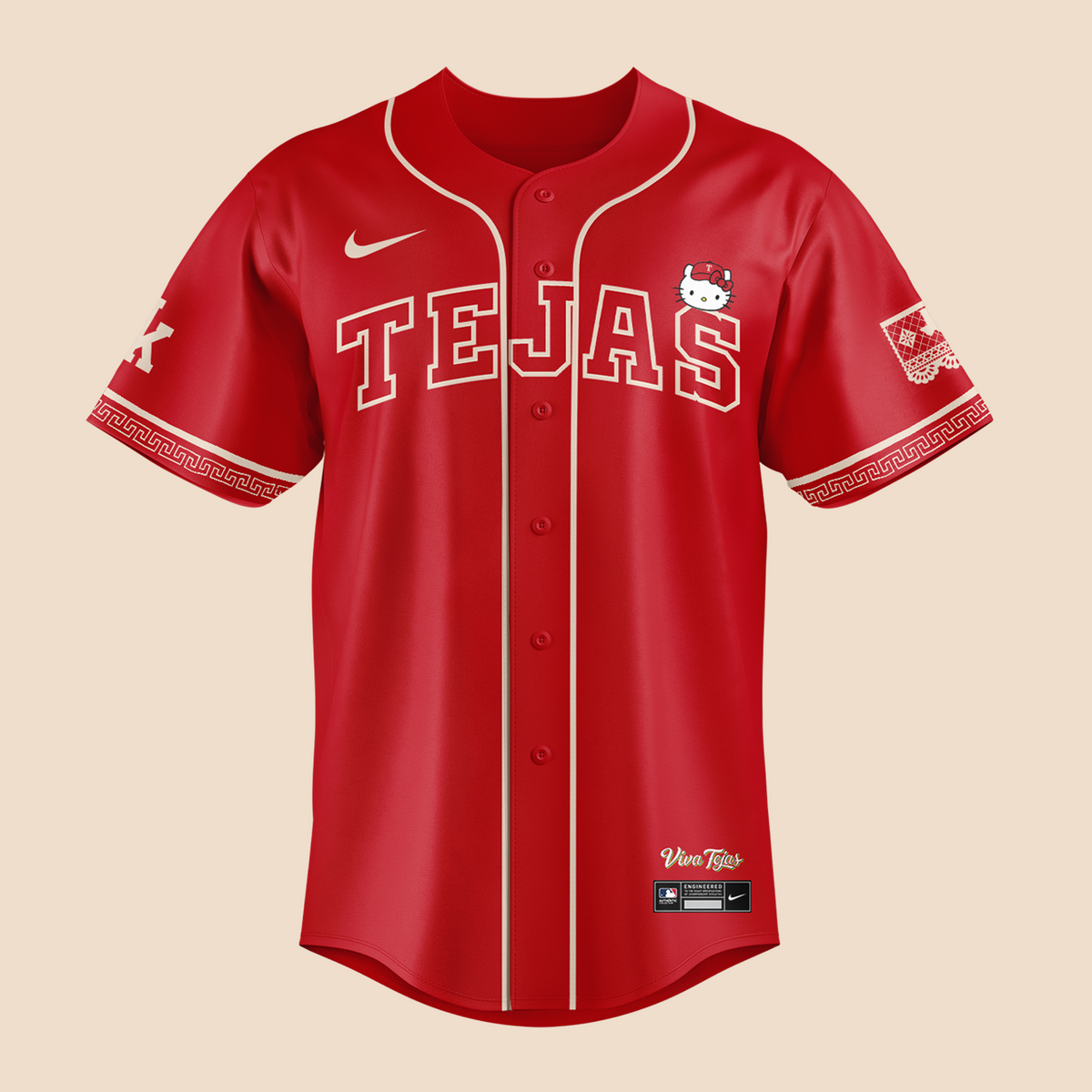 Exclusive Tejas City Connect Texas Rangers x Hello Kitty Jersey 2026