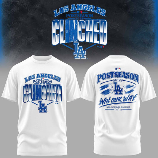 LAD 2026 Postseason Clinched 3D All-Over Print Graphic T-Shirt V1