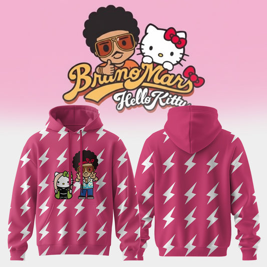 . 🎤 Bruno Mars x Hello Kitty – Rosé ( APT ) Hoodie