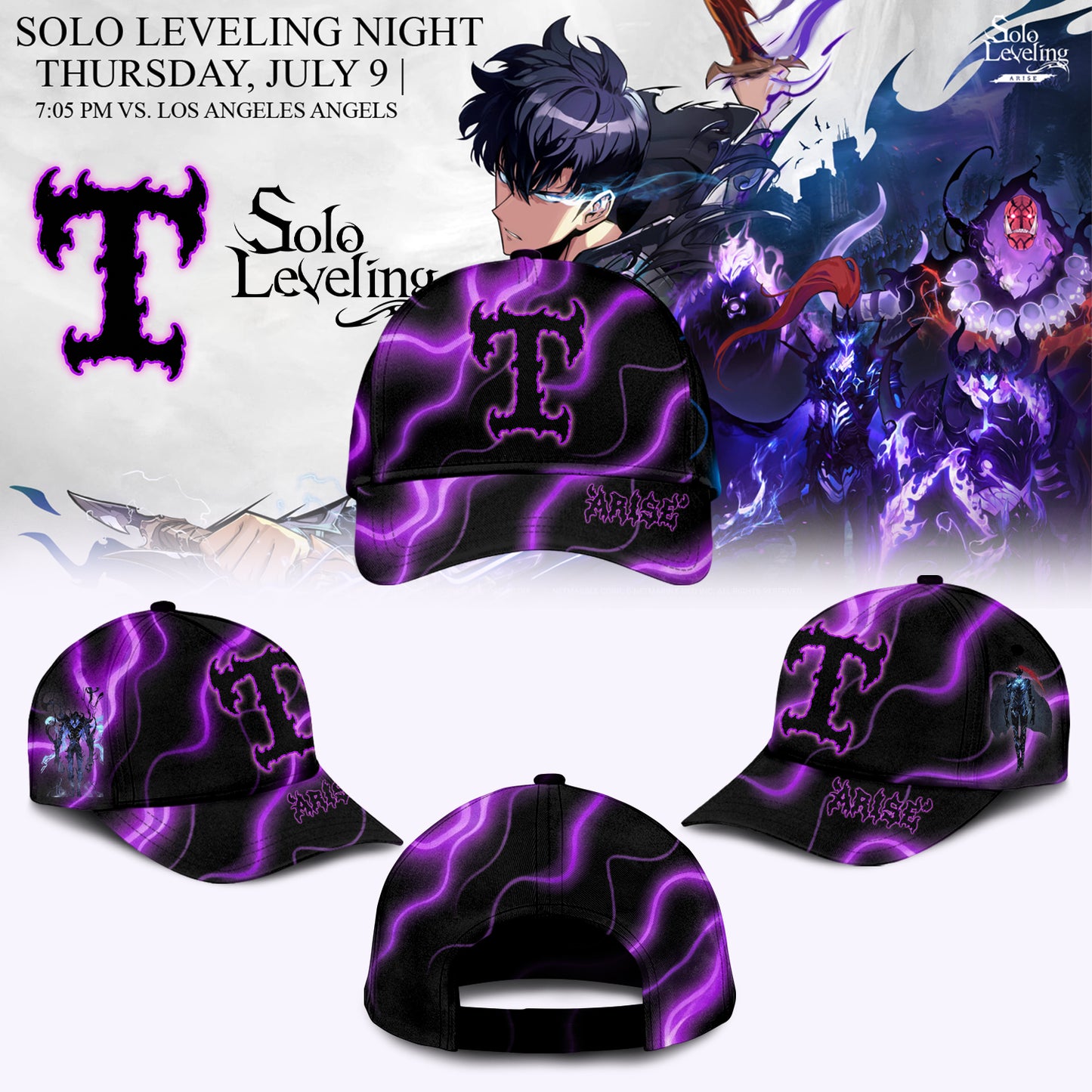 MLB ALL TEAMS x Solo Leveling Limited Jersey (Custom Name & Number)