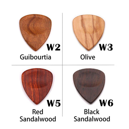 Personalized Wood Guitar Pick Box: Engraved Plectrum Case, Musician Gift