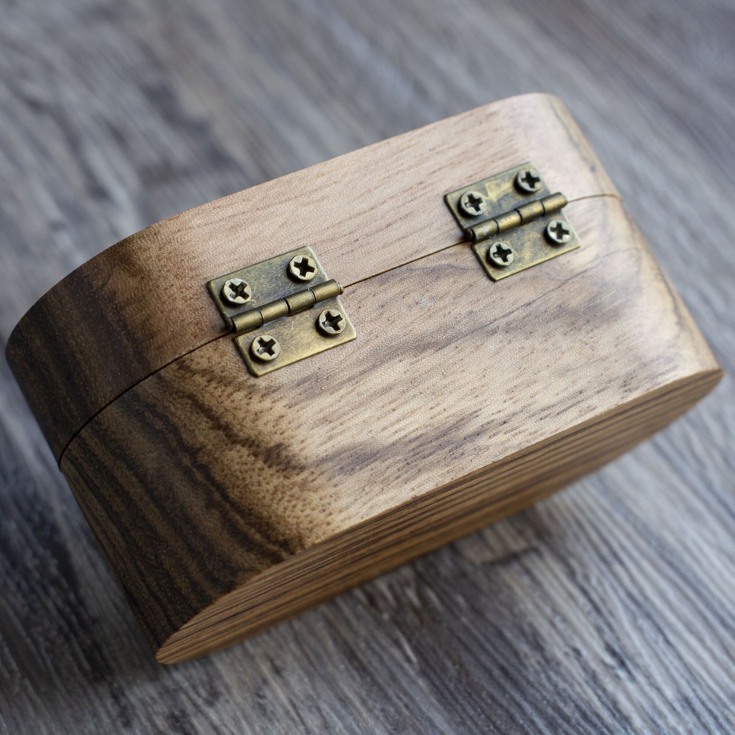 Personalized Zebra Wood Guitar Pick Case: Engraved Plectrum Holder