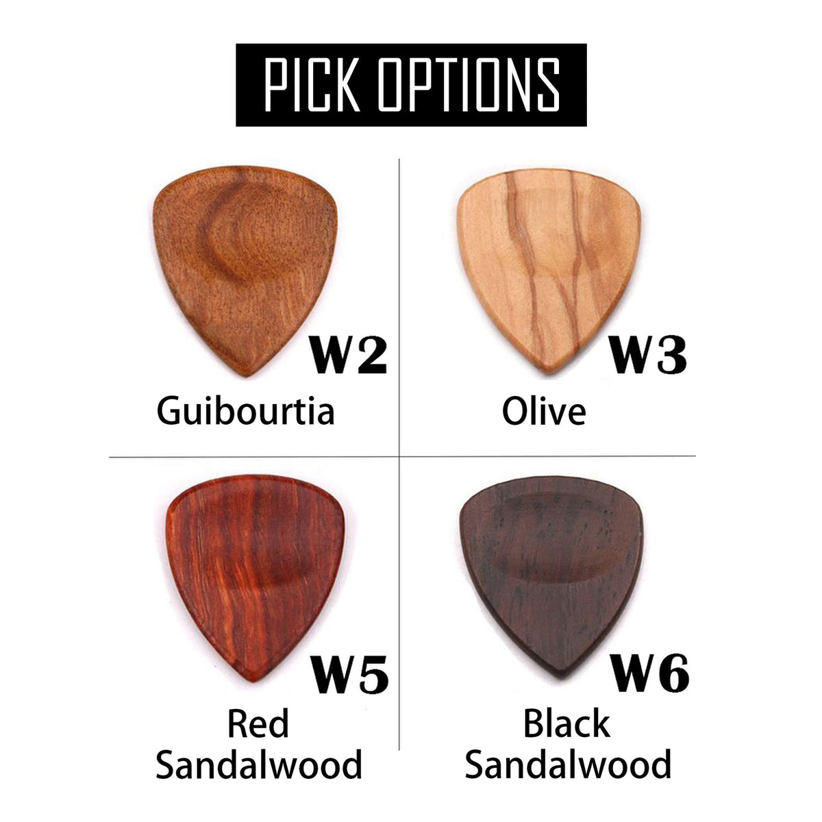 Personalized Custom Wood Guitar Pick with Unique Case, Engrave Holder Box for Wooden Picks, Gift for Musicians Player, Birthday Gifts