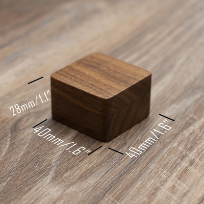 Engraved Guitar Pick Box: Personalized Walnut Wood Musician Gift
