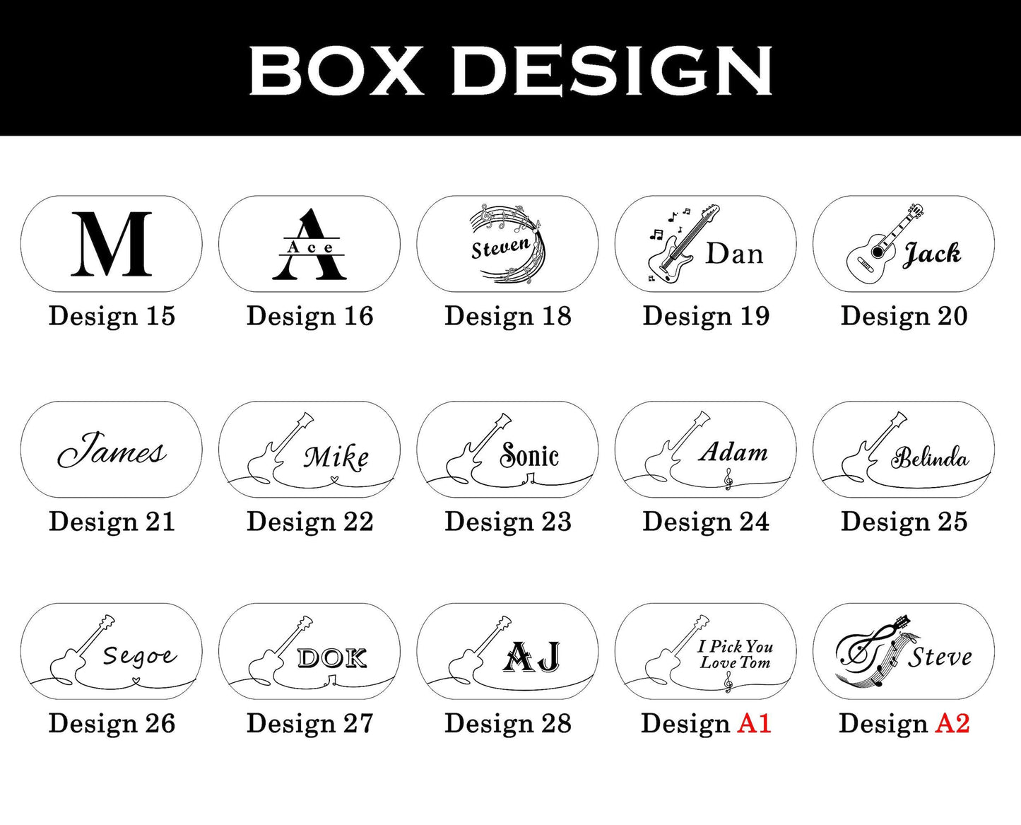 Personalized Wooden Guitar Pick Box: Engraved Plectrum Case, Musician Gift