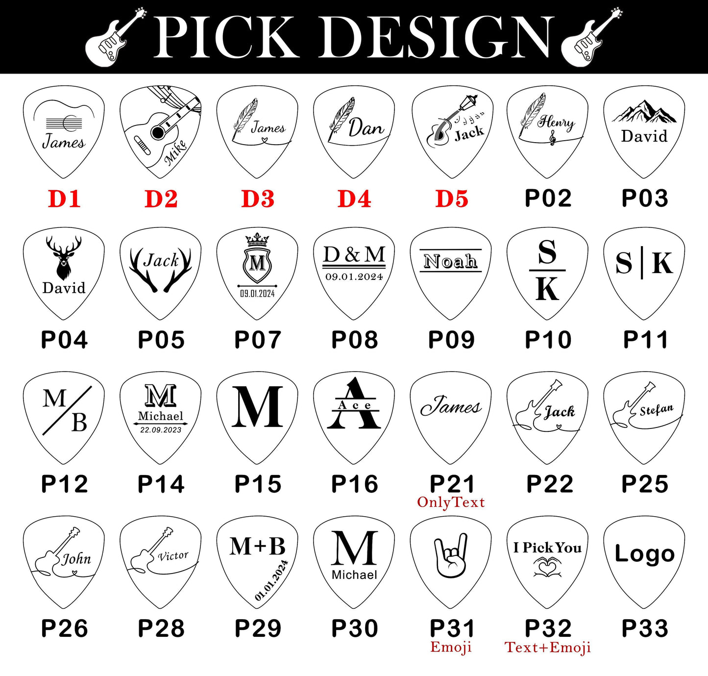 Personalized Wooden Guitar Pick Box: Engraved Plectrum Case, Musician Gift