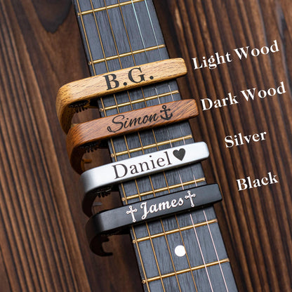 Personalized Guitar Pick Box, Engraved Wood Pick Case, Custom Plectrum Holder, Musician Valentines Day Gift Wooden Box For gurtar player
