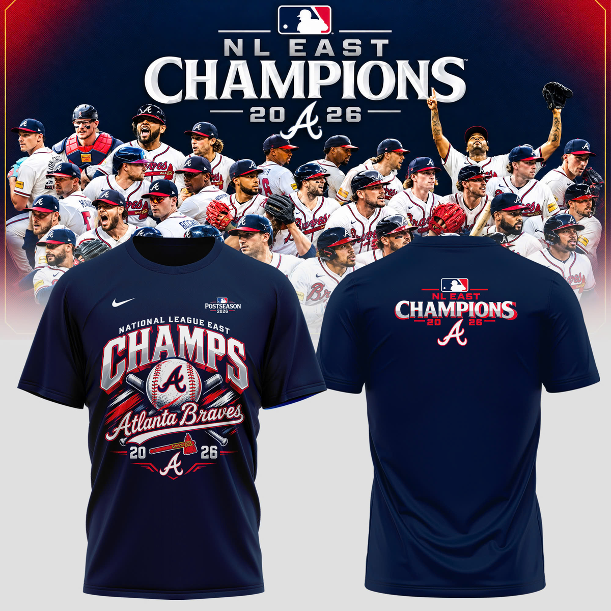 Braves — 2026 NL East Champions T-Shirt