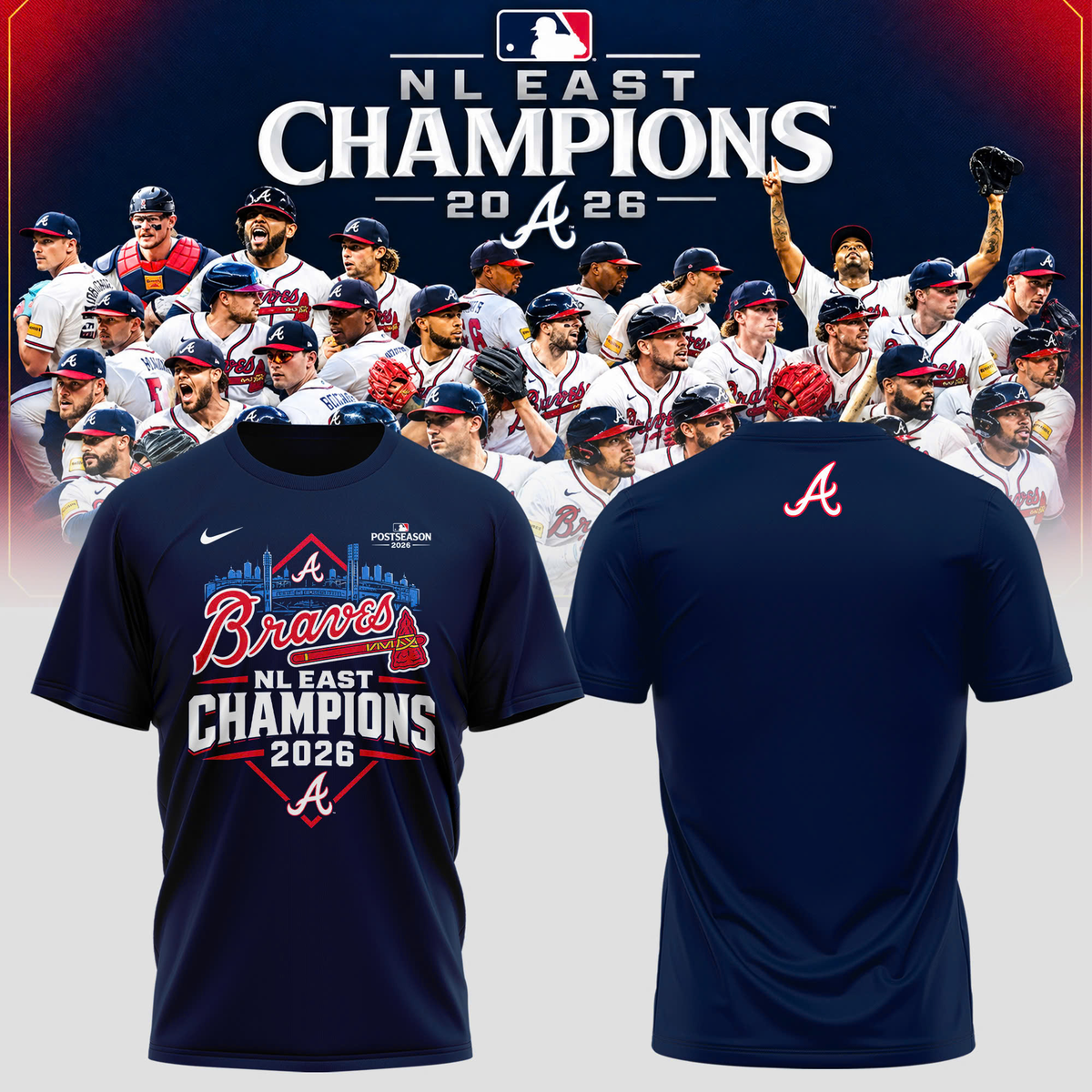 Braves — 2026 NL East Champions T-Shirt